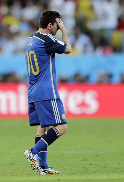 La disperazione di Messi. Ap